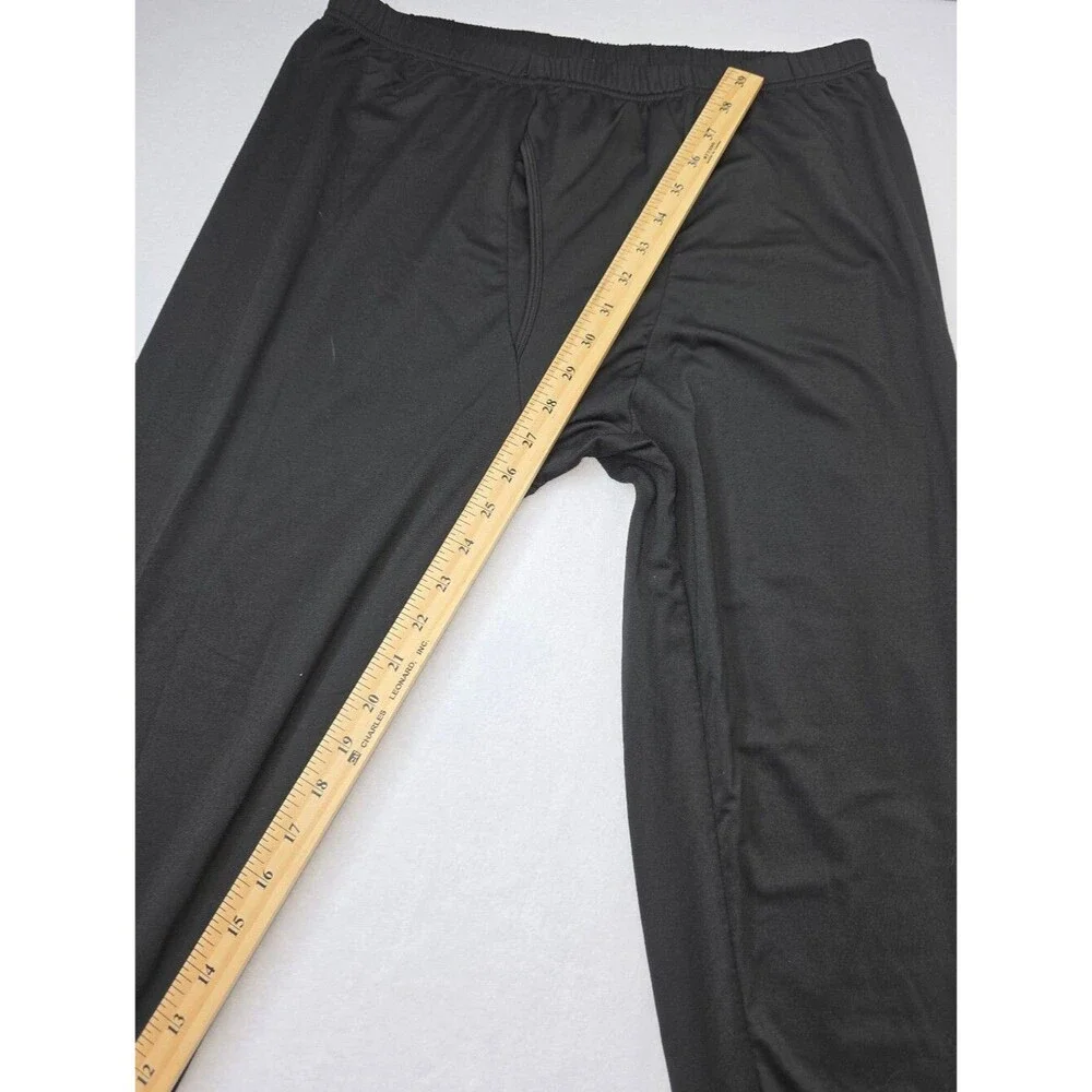 Thermajohn Men's Long Johns Thermal Underwear Set Size 3XL Black CS-3646